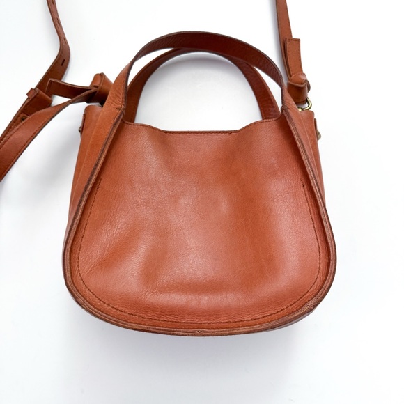 Madewell The Sydney Shoulder Bag Burnished Caramel Leather Crossbody - Picture 5 of 8